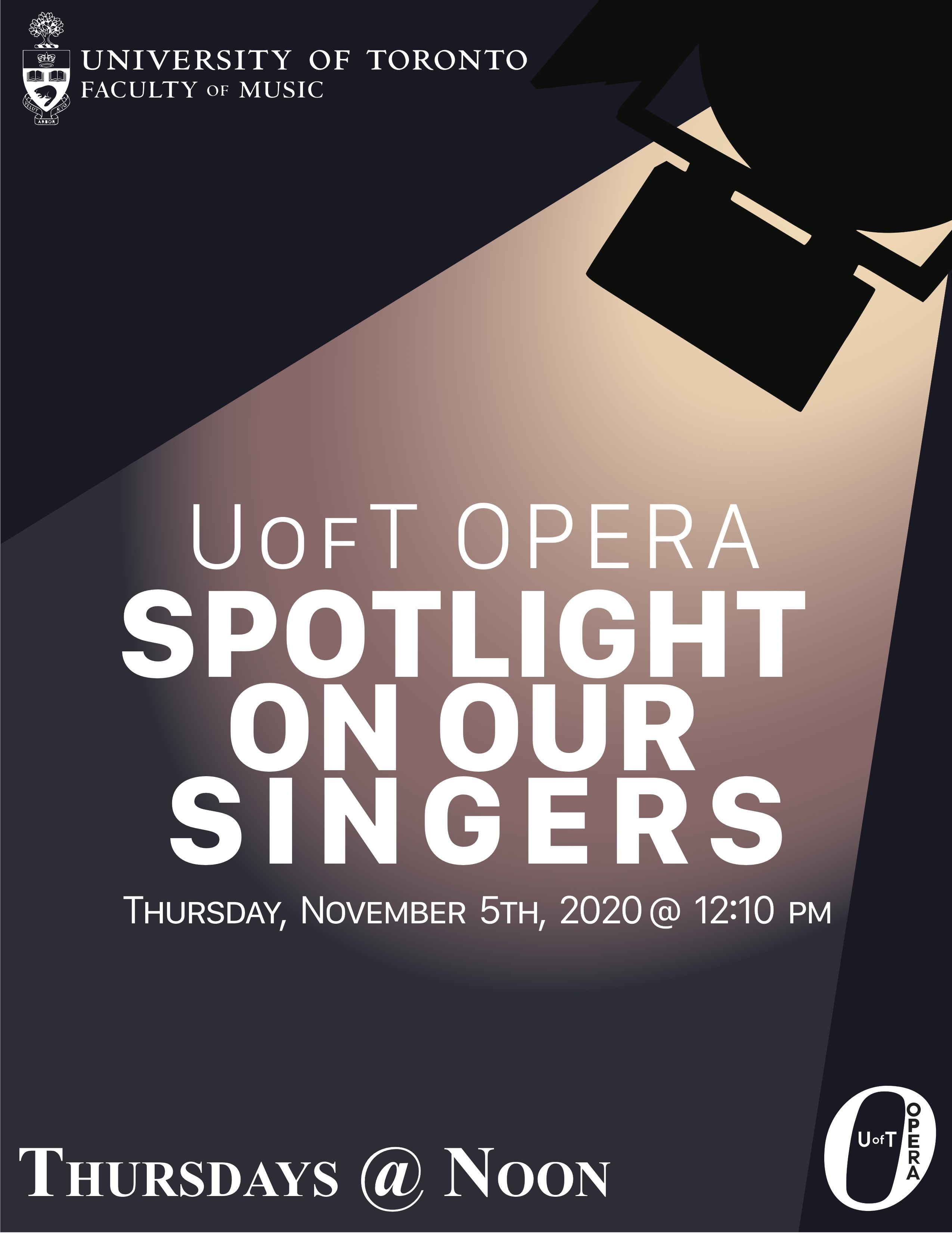 U of T Opera presents Spotlight on our Singers (online only)